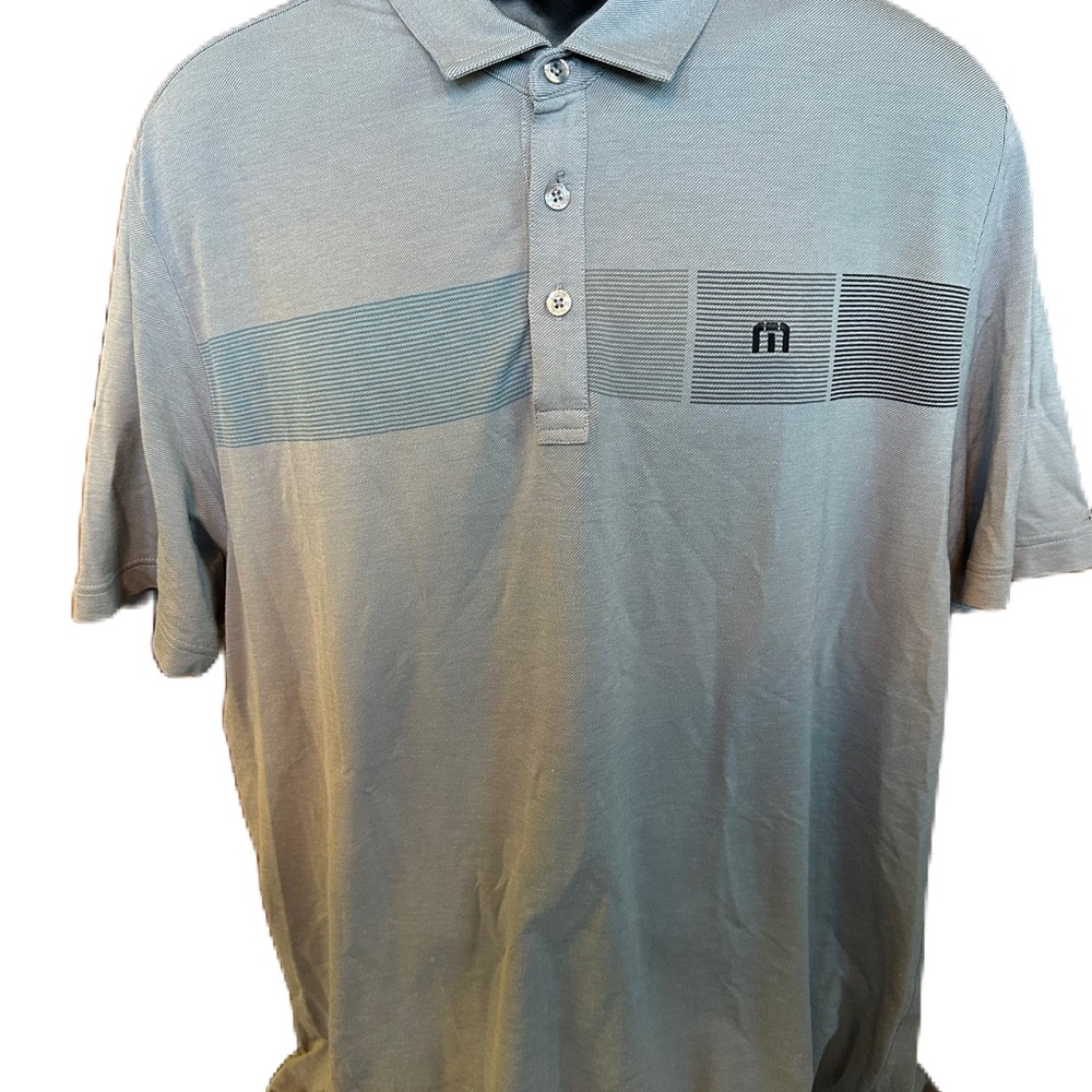 Travis Mathew Mens Gold Shirt. Size Large